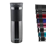 Contigo Thermobecher Byron Snapseal, Edelstahl Isolierbecher, Kaffebecher to go, auslaufsicher, spülmaschinenfester Deckel B