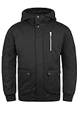 !Solid Wallace Herren Übergangsjacke Herrenjacke Jacke mit Kapuze, Größe:L, Farbe:Black (9000)