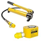 LXX Hydraulikzylinder mit Handpumpe, Wagenheber Hydraulisch Manuelle Hydraulischer Hubzylinder für Schiffbau, Brücke, BAU, 5T/10T/20T/30T