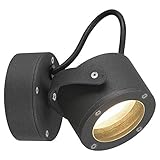 Aussen- & Outdoor Lampe Außenwandleuchte anthrazit SITRA IP44 GX53 Aluminium Hauseingang Terrasse | 1-flammig