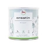 for you creatin | 340g/100 Portionen reines Monohydrat reinstes Kreatin Pulver mit deutschem Qualitätsrohstoff Creapure® ohne Zusatzstoffe | Creatin Pulver für Muskelwachstum,
