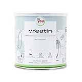 for you creatin | 340g/100 Portionen reines Monohydrat reinstes Kreatin Pulver mit deutschem Qualitätsrohstoff Creapure® ohne Zusatzstoffe | Creatin Pulver für Muskelwachstum,