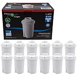 FilterLogic FL601T | 12er Pack Wasserfilterkartuschen kompatibel mit Brita Classic Wasserfilterkannen / Tischwasserfilter Wasserfilter Filterk