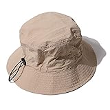 Unisex Zusammenklappbare Fischerhüte Sommer Outdoor Sonnenschirm wasserdichte Fischermütze Abnehmbarer Kordelzug (Color : D, Size : 56-58cm)