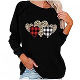 Weihnachtspullover Lustiger Damen Christmas Pullover Rentier Weihnachten Pulli Sweatshirt Xmas Strickpullover Weihnachtspulli Langarmshirt Top