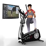 Sportstech CX2 Crosstrainer für Zuhause | mit Stromgenerator | Deutsches Qualitätsunternehmen | Interaktive Video-Events & Multiplayer-App | Ellipsentrainer, Ergometer + Konsole & 27 kg Schwung