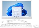 HP 21 Zoll All-in-One Desktop-PC 21-b1001na, Windows 10, AMD 3020e, 8GB RAM, 256GB SSD, FHD, Weiß