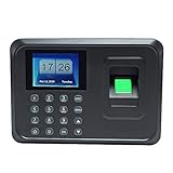 MMD1 2.4in biometrische Fingerprint Time Time Time Clock Recorder Office TFT-Aufnahmegerät Elektronische Maschine (Color : Black)
