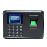 MMD1 2.4in biometrische Fingerprint Time Time Time Clock Recorder Office TFT-Aufnahmegerät Elektronische Maschine (Color : Black)