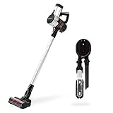 WECLEAN Akku Sauger, 4 in 1 Staubsauger mit LED-Bodenbürste, 20000Pa, 315W Bürstenloser Motor Akku-Staubsauger mit Touchscreen (Schwarz)