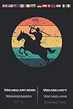 Ritter mit Schwert auf einem Pferd Vokabelheft: Vokabelbuch mit 2 Spalten für Freunde des M