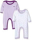 Twins Unisex Baby Schlafstrampler, 2er Pack,Violett (Lila 4004), 56