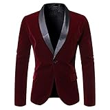 Anzugjacke Herren Slim fit einfarbig Sakko für Party Abschluss Business Herren Anzugjacke fit einfarbig Modern Sakko für Party Abschluss Business Herren Sakko Slim Fit Männer Blazer Leichte Jack