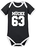 TShirt-People TSP Mücke 63 Kontrast Baby Body 80 Schw