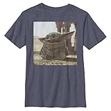 Star Wars Men's Short Sleeve Classic Fit T-Shirt, Heather Navy, S