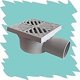 HBFLJYT Bodenablaufseite Ablaufseite Wasserauslass mit Deodorant PVC Bodenabfluss Geeignet for Badezimmer und WC 50 mm R