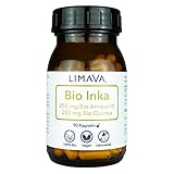 LIMAVA® Bio Inka Gold Kapseln (90 Stück, im Glas) | 50% reiner Amaranth + 50% reiner Quinoa| Bio zertifiziert | vegan | 100% natürlich | ohne Z