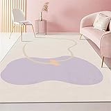 Teppich weich Lila Teppich, Sofa, leicht zu reinigender, weicher, Rutschfester Teppich Teppich kinderzimmer Junge ,Violett,200 x 250