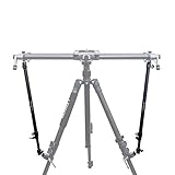 YC Onion Aluminiumlegierung Stativ Stabilitätsarm mit C-Klemmen, einziehbarer Gleitstabilisator, ausziehbare Stützstange für Video Slider Rail, Faltbare Stange zur Erhöhung der Stabilität (2 Stangen)