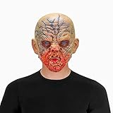 CreepyParty Scary Maske Horror Blutig Zombie Monster Vollkopf Latexmaske Halloween Kostüm Masken für Erw