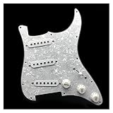 Single Coil E -Gitarren -Pick -Guard -Pickups Beladen Vordrehete 11 Loch SSS Gitarrenzubehör Geladenes E-Gitarren-Schlagbrett (Color : 01)