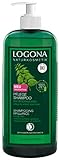 LOGONA Naturkosmetik Pflege Shampoo Bio-Brennnessel, Milde Reinigung für jedes Haar, Schenkt natürlichen Glanz, Für die ganze Familie & die tägliche Anwendung, Vorteilsgröße & Pumpspender, 750