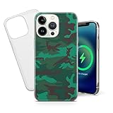 Camo Schutzhülle für iPhone 5/5S/SE 2018 - Design 1 - Armee-Geschenk - Camouflage Handyhülle - Hunter Clear TPU Cover für iPhone 5/5S/SE