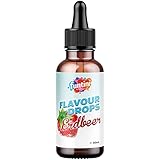 funtini Flavour Drops (1 Flasche je 30 ml / Erdbeere) – Liquid Aroma für Speisen und Getränke – Flavor Drop zuck