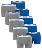 10 er Pack Puma Boxer shorts / blau grau / Size L / Herren U