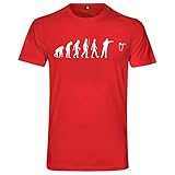 Evolution Bier Pong T-Shirt | Bierpong | Beer | Beerpong | Party | Alkohol Rot XL