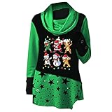 Schmetterling Drucken Rollkragen Oberteile Lang Tunika Tops Damen Turtleneck Vintage Langarmshirt Herbst Winter Langarm Colorblock Longshirt Tartan Winterpullover Colorblock Unregelmäßig Sw