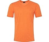 Forvert Ramon | Herren Funktions T-Shirt, V-Ausschnitt, leicht, sportlich, Persimmon orange Melange (513), 50 - H