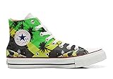 Unbekannt Sneakers All American USA - Base Type Star Unisex - Print Vintage 1200dpi - Italian Style - personalisierte Schuhe (Handwerk Produkt) mit Farben und Themen Jamaika - TG35