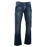 Buffalo David Bitton Herren Jeans, gerades Bein, Gr. 32 - Blau - 36W / 32L