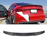 HNDAMAI Passend Für Audi A3 S3 S Line Rs3 Limousine Spoiler, Carbon Heckspoiler Leitwerk 2013-2019