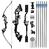 REAWOW 30/40LBS Recurve Bows Bogenschie?Set,Survival Longbow Right Hand mit verwendet f¨¹r Recurve Bow Ziel¨¹bungen Outdoor Hunting Archery Carbon Arrows und Armguard und Finger Tab. ¡­