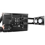 AKwwmy Fernseher Wandhalterung,Fernseher Halterung - 3 Arme kaltgewalzter Stahl 90 Grad; Rotation innerhalb von 65 Zoll Geeignet for die meisten 40-75-Zoll-TVs 700x400mm Menghey