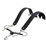 AIHOUSE Saxophongurt, Universal Komfortable Doppelschulter Geeignet Für Alt-Tenor-Sopran-Bariton-Saxophon,Schw