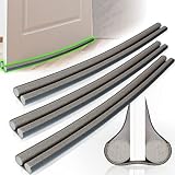 2X Zugluftstopper mit Doppeldichtung Türbodendichtung Luftzugstopper Tür Schutz vor Kälte & Lärm 95 cm (02 Stück)