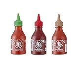 3er Set Sriracha Hot Chili Sauce versch. Sorten 3 x 200ml Chilli Soß