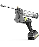 Fettpresse, 4YANG Hochvolt Lithium Akkuladung, vollautomatischer Betrieb, mit 76cm Schlauch, 24V
