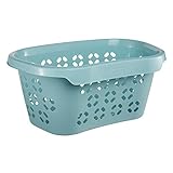 keeeper Wäschekorb mit Hüftstütze, Luftdurchlässiges Dekor, 30,5 l, Anton, Hellb