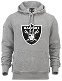 New Era - NFL Oakland Raiders Team Logo Hoodie - grey Size M