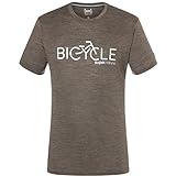 super.natural Herren Infini T-Shirt, Wren Melange-Silver, XL