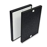 PUREBURG Ersatz-HEPA-Filter + Aktivkohlefilter-Set Kompatibel mit Honeywell HPA710WE Luftreiniger Teilenummer HRF-Q710E HRF-L710E