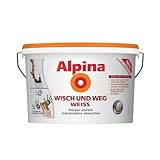 Alpina Farben Wandfarbe Wisch und Weg Weiß 5L