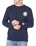 Quiksilver Herren Sunjam Long Sleeve Tee T-Shirt, Navy Blazer Eqyzt06553, Groß