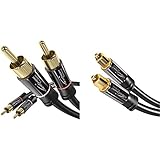 KabelDirekt - Cinch Audio Kabel - 3m - (Koaxialkabel geeignet für Verstärker, Stereoanlangen, HiFi Anlagen) & Optisches Kabel/Toslink Kabel - 3m - (optisches Digitalkabel Toslink auf Toslink)