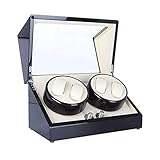 WITYYE Uhrenbeweger Automatische Unisex Uhrenbeweger, Aufbewahrungsbox 4 + 0 Uhrenbeweger Motor Uhrenbeweger Für Automatikuhren Box Holz Aufbewahrungskoffer Schöne Familie/Schw