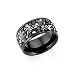 s.Oliver Damen-Ring Swarovski Kristall, Edelstahl, grau Gr. 54 (17.2), 2018578